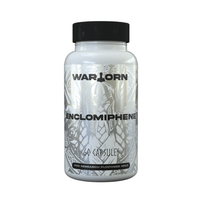 Enclomiphene research compound bottle