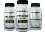 2 x Stacked AF and 1 x Enclomiphene research compound bottles